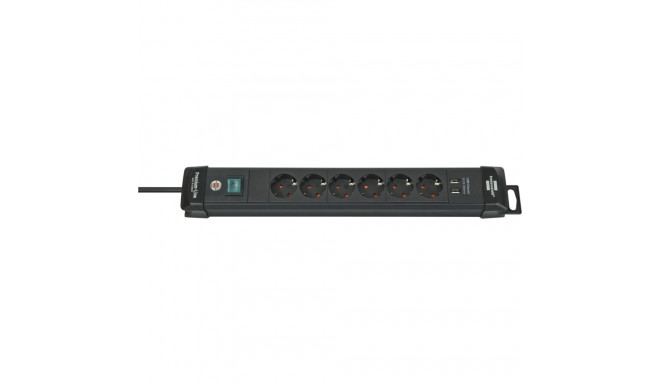 Brennenstuhl Premium-Line Extension Socket 6-way black