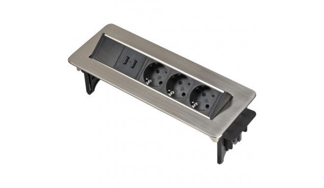 Brennenstuhl Indesk Power 3-pesaline + 2x USB