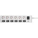 Brennenstuhl Socket Line 6-pistikuga pikendusjuhe 2m koos lülitiga