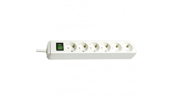 Brennenstuhl ECO-Line 6-ne valge 1,5m lülitiga