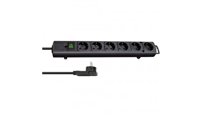 Brennenstuhl 6-osaline Comfort-Line must pikendusjuhe 2m