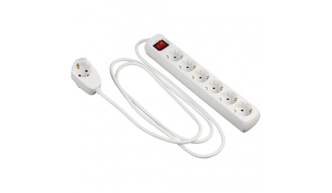 REV Multiple Socket Outlet 6+1 2m, white, Powersplit