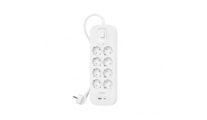 Belkin 8-pesaline ülepingekaitse, USB-A+C, 900J.SRB003VF2M
