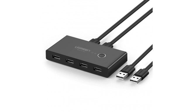 UGREEN USB 2x4 jagamislüliti must