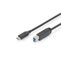 DIGITUS USB Type-C kaabel Gen2 Type-C - B AK-300149-010-S