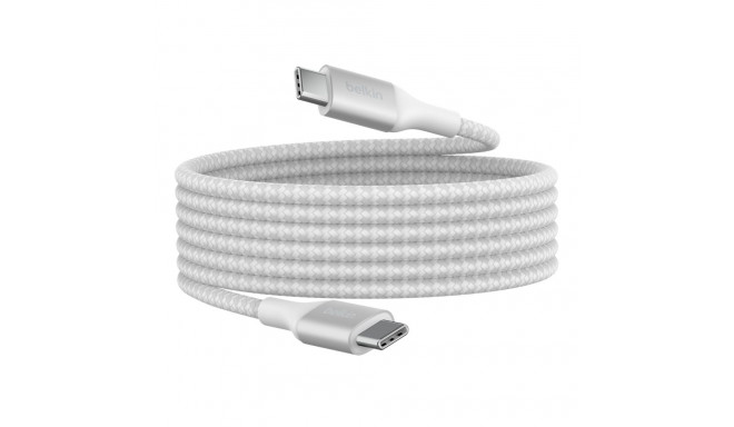 Belkin BOOST CHARGE 240W valge USB-C/USB-C kaabel, 2m CAB015bt2MWH