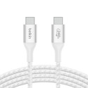 Belkin BOOST CHARGE 240W valge USB-C/USB-C kaabel, 2m CAB015bt2MWH