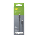 GP CL1P Laadimis- ja Sünkroonimiskaabel 1m USB-C / Lightning 20W PD must