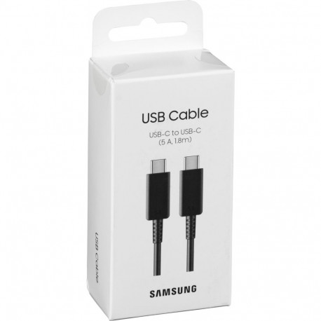 Samsung USB-C–USB-C kaabel EP-DX510 (5A) 1,8m must – bulk
