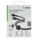 Belkin Flex USB-C/USB-C kuni 60W 3m, must CAB011bt3MBK