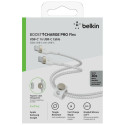Belkin Flex USB-C/USB-C kuni 60W 2m, valge CAB011bt2MWH