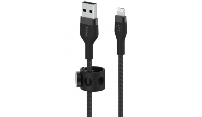 Belkin Flex Lightning/USB-A 3m mfi sertifitseeritud, must CAA010bt3MBK