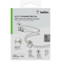 Belkin Flex Lightning/USB-A kaabel 3m MFi sertifitseeritud, valge CAA010bt3MWH