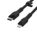 Belkin Flex Lightning/USB-C 15W 3m, mfi, 15W, black CAA009bt3MBK