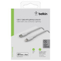 Belkin Lightning/USB-C Kaabel 2m, punutud, MFi sertifikaadiga, valge