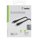 Belkin Lightning/USB-C Kaabel 2m punutud, MFI-sertifitseeritud, must