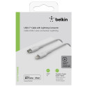 Belkin Lightning/USB-C Kaabel 1m PVC, MFI-sertifitseeritud, valge