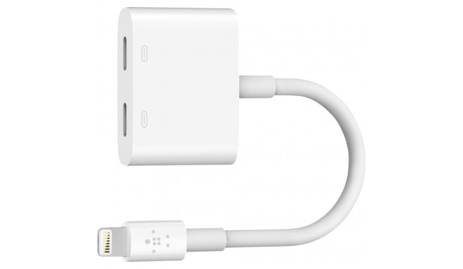 Belkin Lightning Audio + Laadimine RockStar valge F8J198btWHT