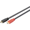 DIGITUS HDMI High Speed Cab. 15m with amplif. gold, sw,Full HD