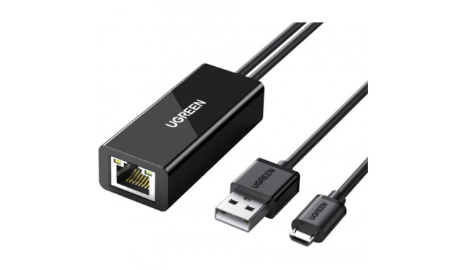 UGREEN Ethernet adapter teleri / Chromecast'i jaoks micro-USB RJ45-le