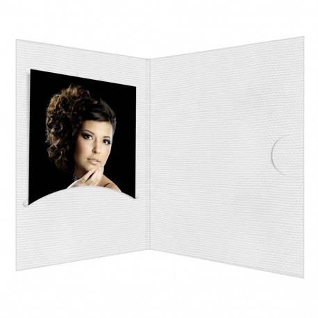 1x100 Daiber Portrait folders Opti-Line up to 10x15 cm white