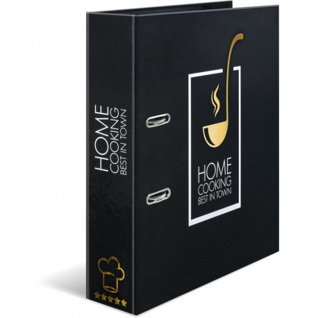 Herma Recipe Folder  black Home Cooking DIN A4        19668
