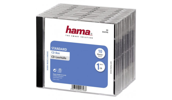 1x10 Hama CD Jewel Case 44746