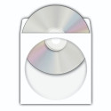 Herma CD/DVD Sleeves     124x124 100 pcs white self-adhesive 1140
