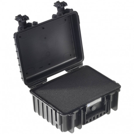 B&W Outdoor Case Type 3000 black with pre-cut foam insert