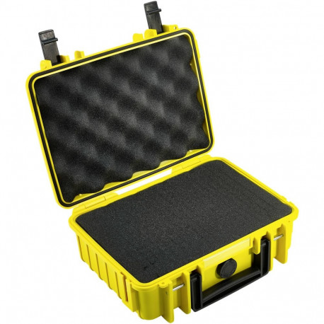 B&W Outdoor Case Type 1000 kollane vahuga sisuga