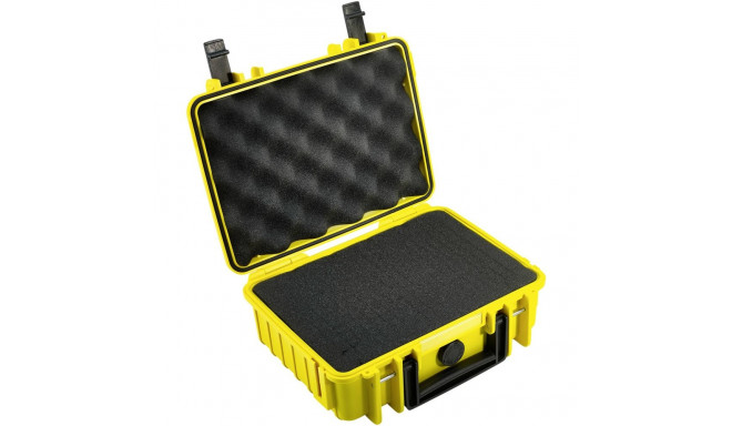 B&W Outdoor Case Type 1000 kollane vahuga sisuga