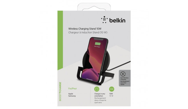Belkin BOOST Charge wirel. Stand 10W Micro-USB Cab. PowerSup. bla