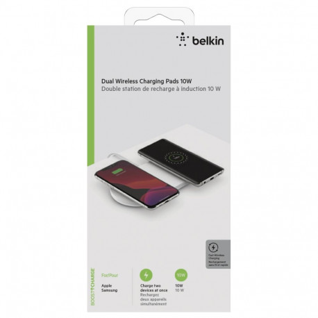 Helkin BOOST Charge wirel. Dual 2x10W Pad+PwrSup. wht. WIZ002vfH