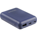 Intenso XS10000 akupank tumesinine 10000 mAh koos USB-A ja Type-C kaabliga