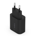 Belkin Seinalaadija USB-C 25W PD 3.0 Must WCA004vfBK