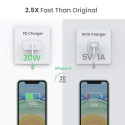 UGREEN USB-C 30W PD seinalaadija EL Valge