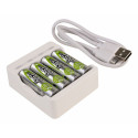Ansmann Basic IV laadija koos 4 x AA 1300mAh akudega 1001-0120-01