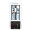 Ansmann Comfort Mini Laadija koos 2 AA Mignon Patareiga 2100 mAh