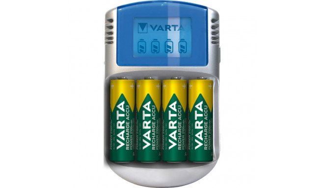 Varta LCD laadija 12V USB koos 4 aku 2600 mAh Mignon AA