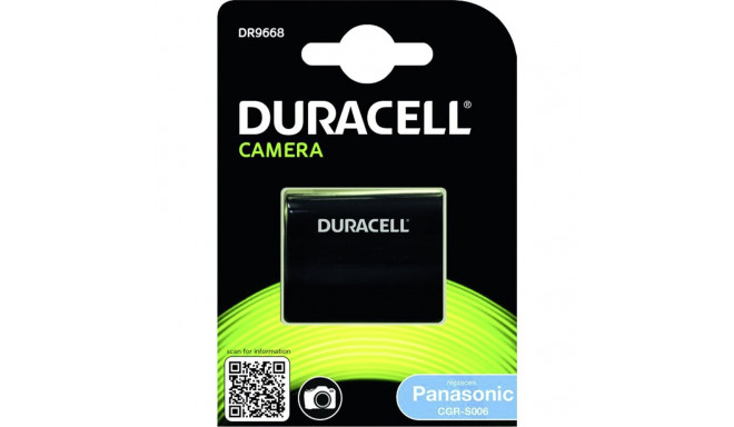 Duracell Li-Ion Aku 750 mAh Panasonicu jaoks CGA-S006