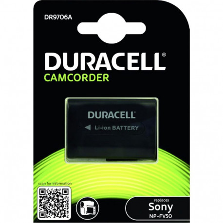 Duracell liitium-ioon aku 700mAh Sony NP-FV50 jaoks