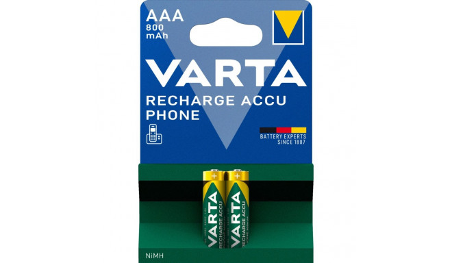 1x2 Varta Professional Accu NiMH 800 mAh AAA telefoni aku