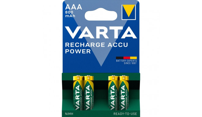 1x4 Varta Laetavad Patareid AAA Ready2Use NiMH 800 mAh Micro