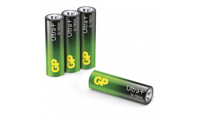 1x4 GP ULTRA PLUS leelispatarei 1,5V AA Mignon LR06 03015AUPETA-B4
