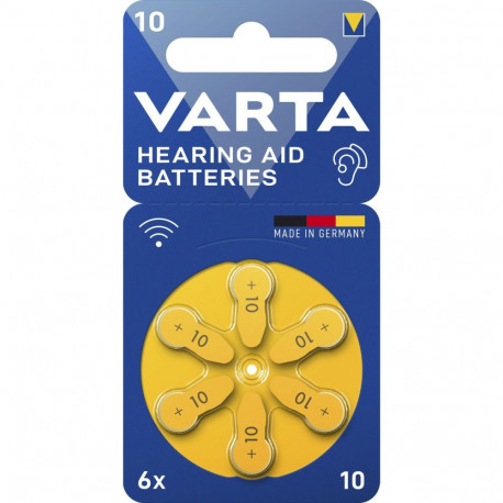 1x6 Varta kuuldeaparaadi patareid tüüp 10 24610101416