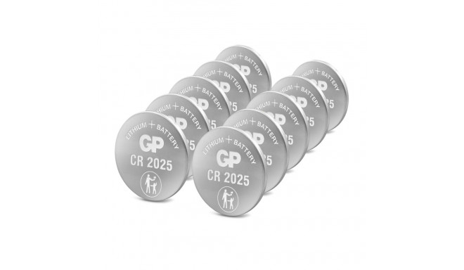 1x10 GP CR 2025 Lithium 3V 10 pcs.             0602025C10