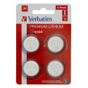 1x4 Verbatim CR 2450 Liitiumpatarei 49535