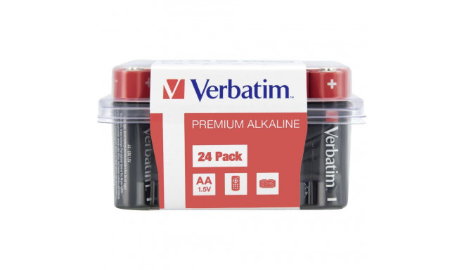 1x24 Verbatim Alkaline battery Mignon AA LR6              49505