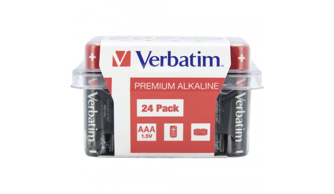 1x24 Verbatim leelispatarei micro AAA LR 03 PVC karp 49504