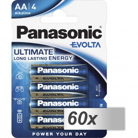 60x4 Panasonic Evolta LR 6 Mignon PU põhikarp
